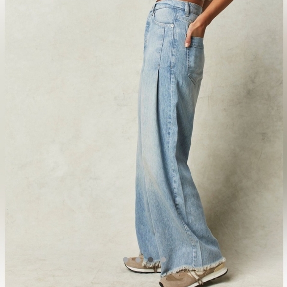 Free People SUPER SWEEPER Wide Leg High Rise Pants - Picture 1 of 14